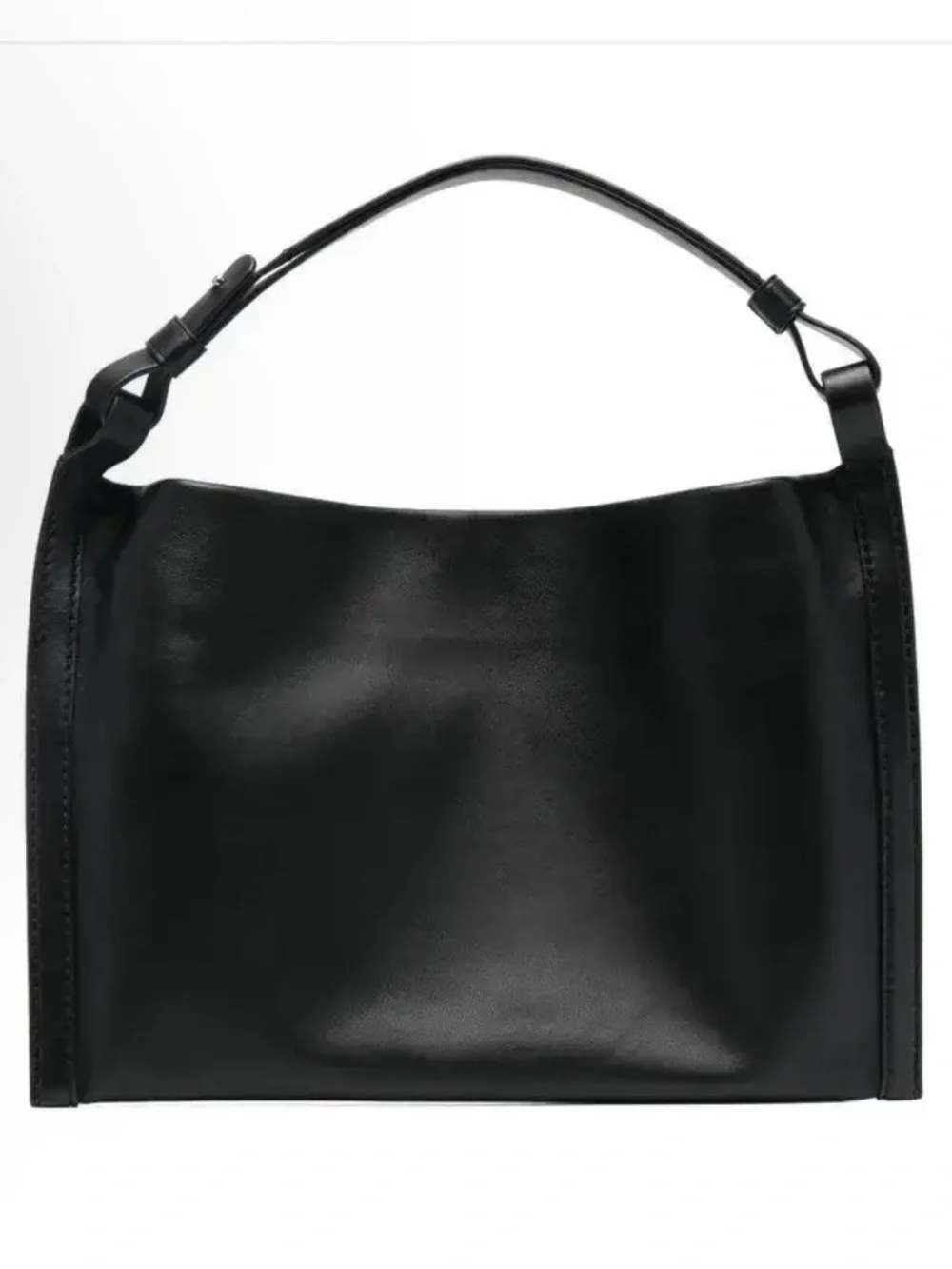 Proenza Schouler Black Leather Hobo Shoulder Bag
